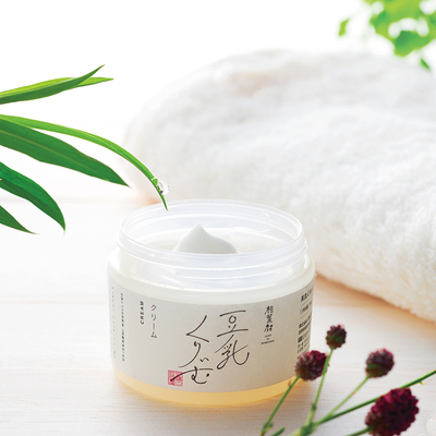 豆腐盛田屋豆乳面霜椎叶村补水保湿滋润日本原装进口护肤品50g