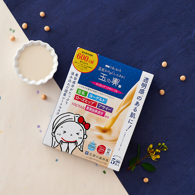 日本盛田屋玉兴豆腐豆乳酸奶面膜玻尿酸补水保湿净透滋润男女5片