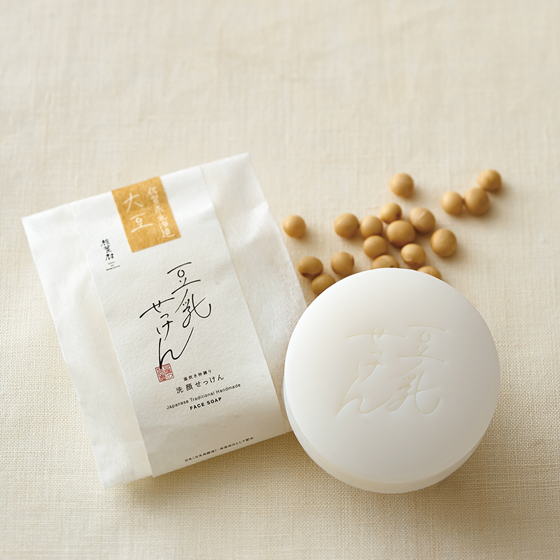 盛田屋豆腐豆乳洁面皂手工皂椎叶村温和清洁控油日本原装进口100g